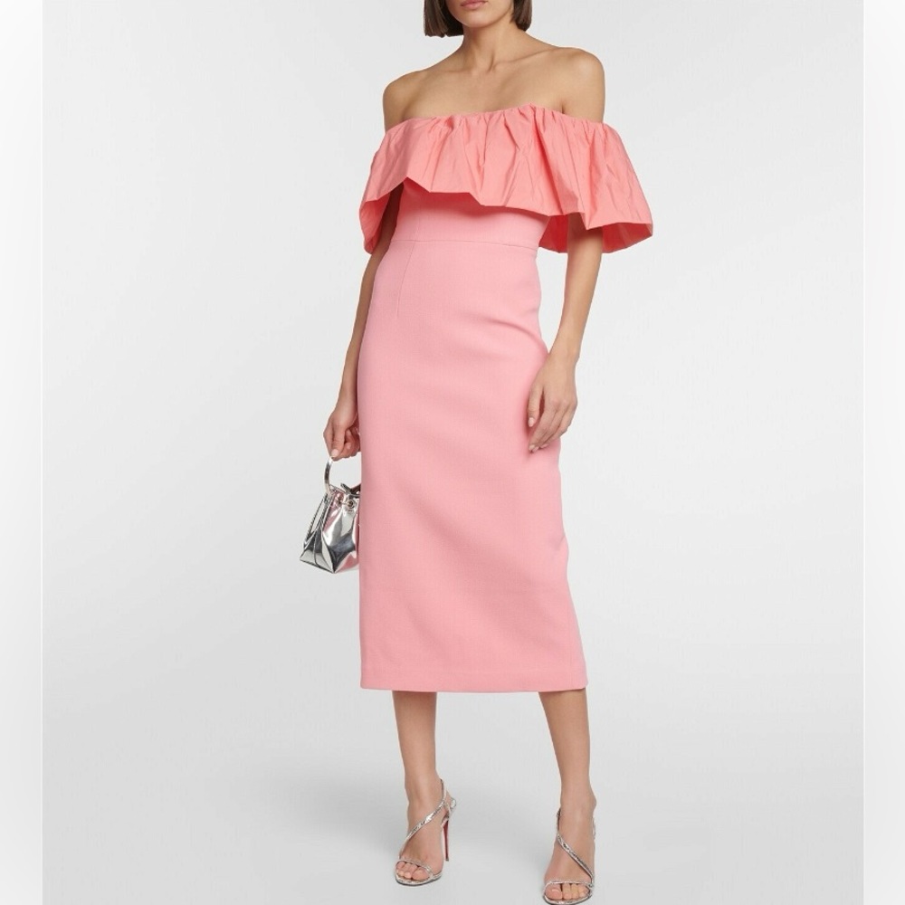 Rebecca Vallance Brittany one shoulder midi dress $760